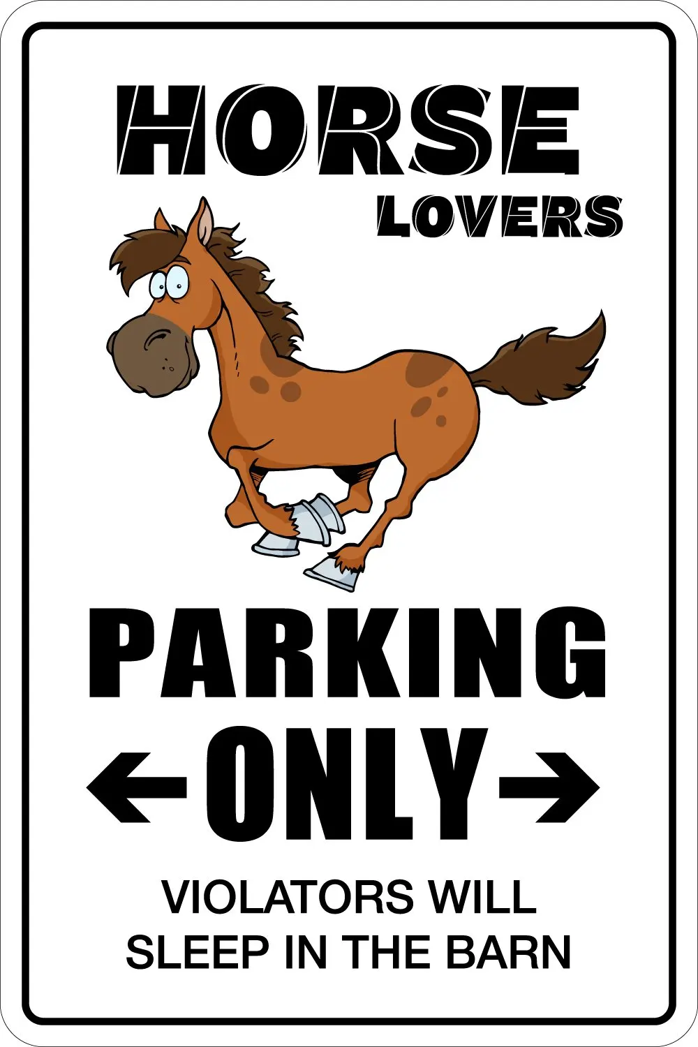 

Наклейка с изображением пиратской лошади только для парковки металлическая новинка знак Алюминиевый NS 077-металлические жестяные знаки, домашняя кухонная настенная Ретро плакат