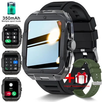 1.85" Touchscreen Smartwatch With 350mAh Battery, Call/Message Alerts, Fitness Tracking, Smart Watch For Android & Iphone 1