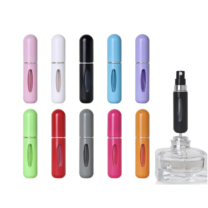 

5ml Refillable Perfume Bottle With Spray Scent Pump Portable Travel Empty Cosmetic Containers Mini Spray Atomizer Bottle