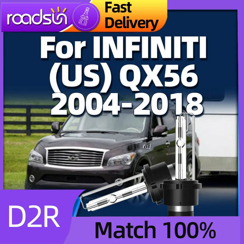 

2PCS 6000K HID Xenon Headlight D2R Car Lamp For INFINITI (US) QX56 2004 2005 2006 2007 2008 2009 2010 2011 2012 2013 2014-2018