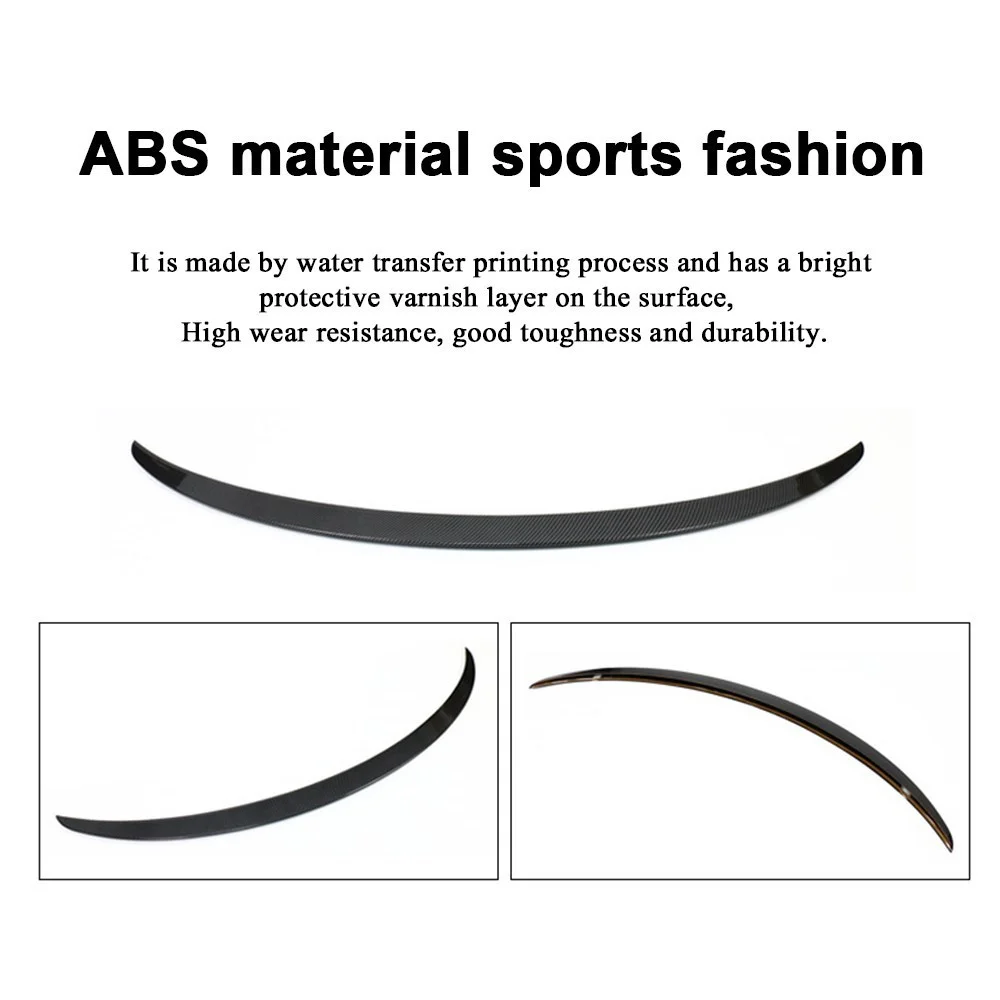 HOT ABS Carbon Fiber Spoiler ModelY/Model3 Auto Trunk Wing For Tesla Model 3 Y 2023 Accessories Car Exterior Parts Modification