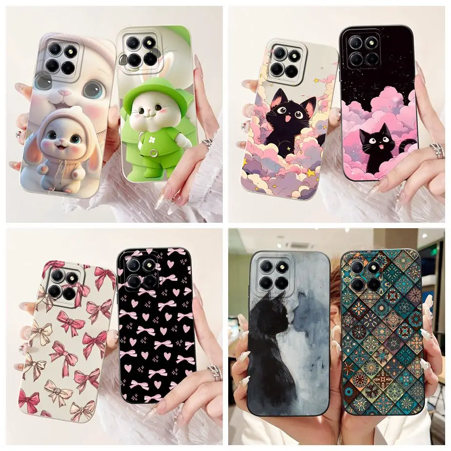 Cute Rabbit Cat Bow Soft TPU Phone Case Cover