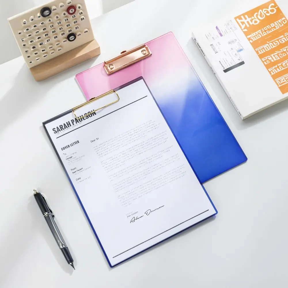 

Document Folder Gradient A4 File Folder Paper Organizer Writing Tablet Writing Sheet Pad Acrylic Writing Pad
