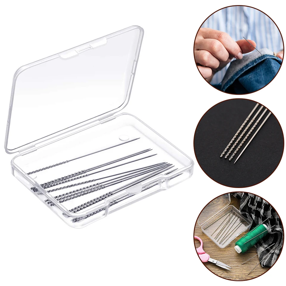 Aghi essenziali per riparazione strappo per cura abbigliamento 15 pz
