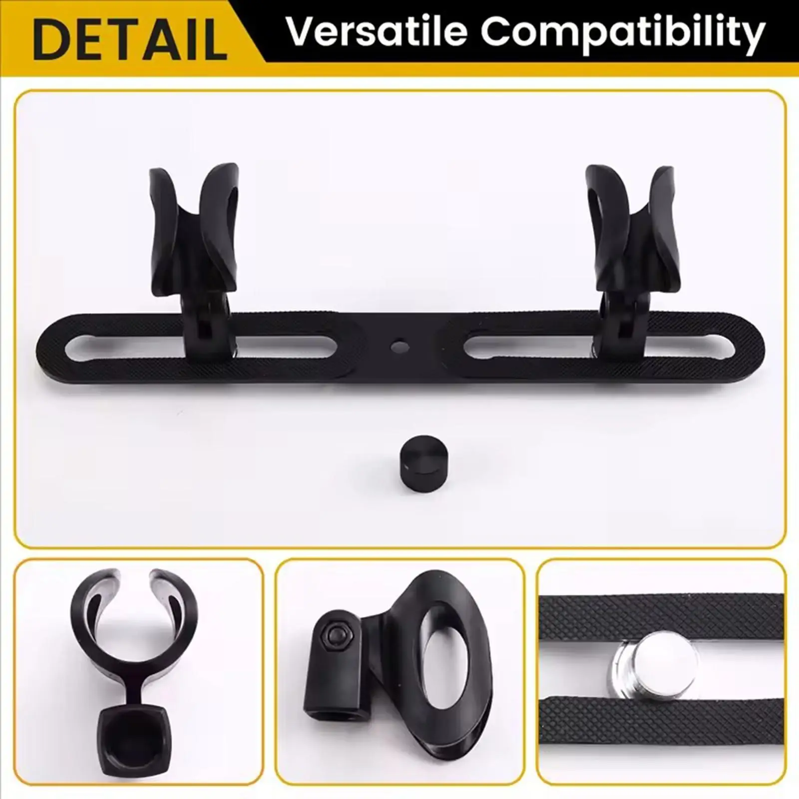 스테레오 어레이 마이크 홀더 바 플라스틱 스탠드 브래킷 광범위한 호환성 합창단 공연용 무대 녹음 스탠드