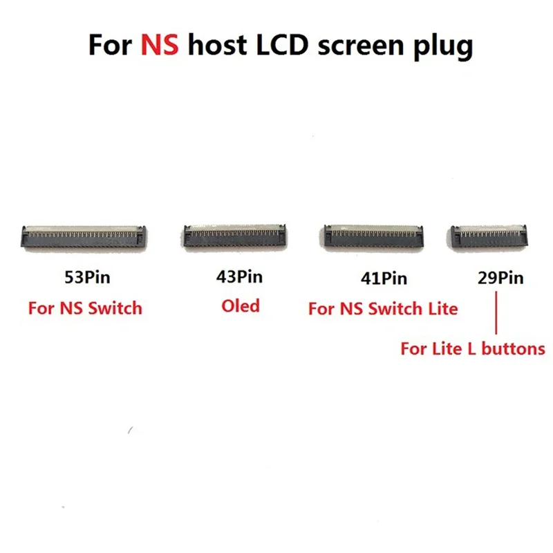

For NS Swtich Lite OLED Host Screen Socket FPC Connector Row Plug For Nintendo Switch Lite L Key LCD Display Interface Port