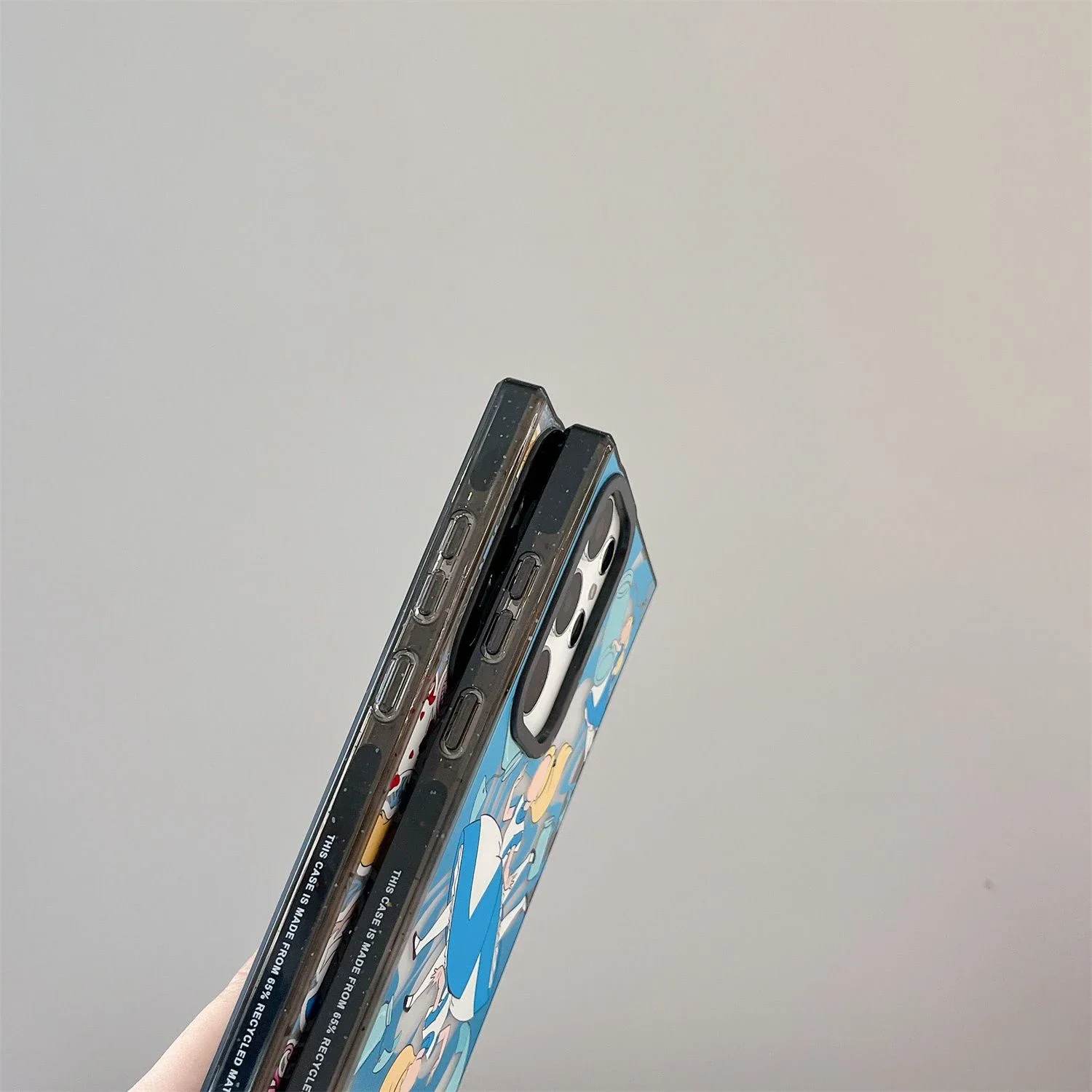 Cartoon Land Acrylic Black Border Case for Samsung Galaxy S22 S23 S24 Ultra S22+ S23+ S24 Plus Cover Protective Case