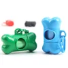 Portable Bone Shaped Dog Waste Bag Holder With  Disposable Pet Garbage Bags For Outdoor Walking Supply 3