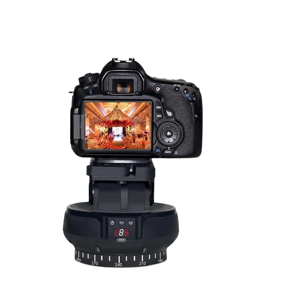 YT-1200 Auto Motorized 360&ordm; Rotating Panoramic Stabilizer Head Remote Control Pan Tilt For Phone Camera GoPro VS zifon YT-1000
