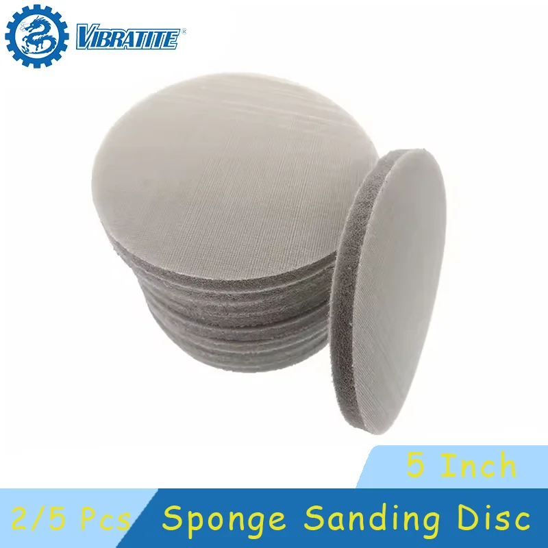 5 Inch 125mm Sponge Sanding Disc Sandpaper Hook Loop Wet Dry 320-8000 Grits for Car Phone Jewelry Polishing & Grinding