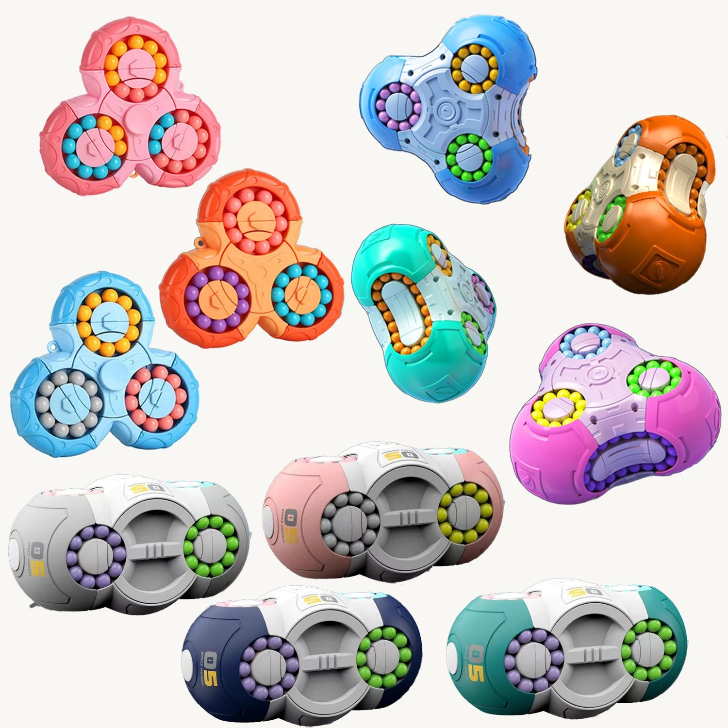 Finger Gyro Toys Rotation Finger Magic Bean Intelligence Gyro Fingertip Fun Stress Relief Professional Smooth Games Children's Puzzle Toys Gifts