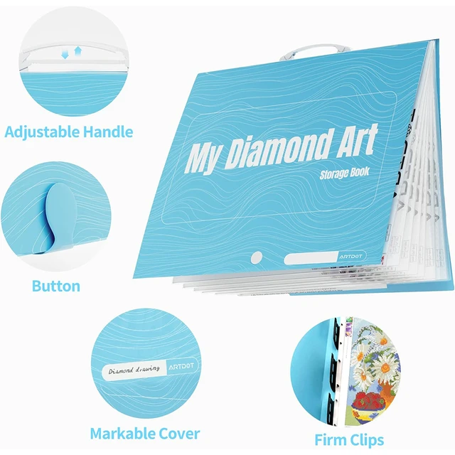 ARTDOT A1 Diamond Painting Art Kit Storage Book Folder Diamond