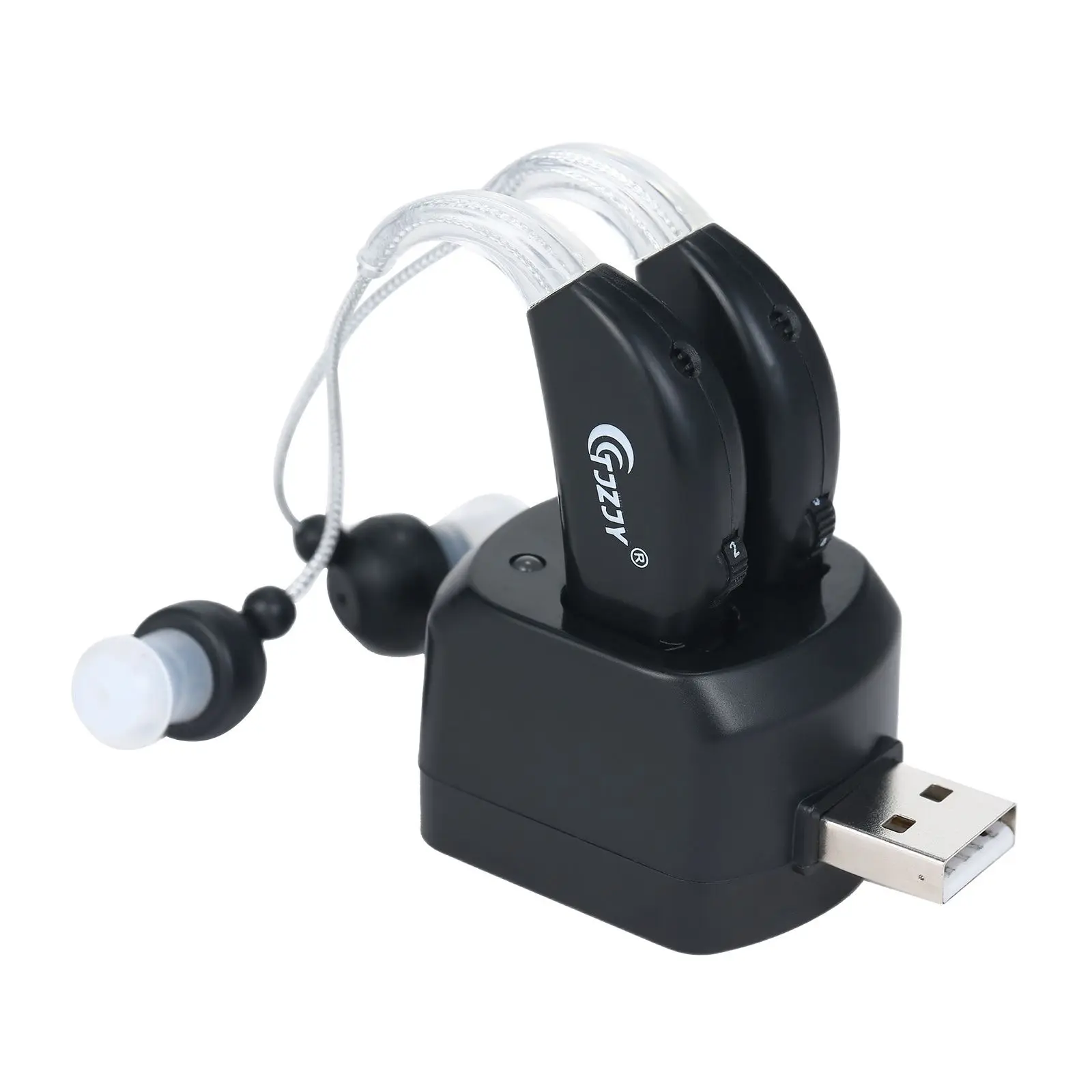 Hearing Aid Rechargeable Hearing Aids for Seniors Personal Sound Amplifier Adults Assist Device with Charging Base