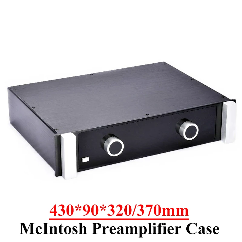 

430*90*320mm 430*90*370mm All Aluminum McIntosh Preamplifier Enclosure Case Diy Audio Amplifier Chassis