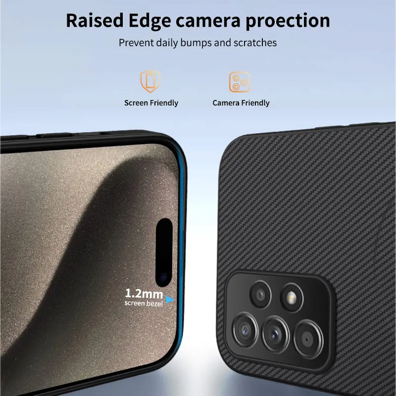 Magnetic Wireless Charge Carbon Fiber Armor Shockproof Case Cover