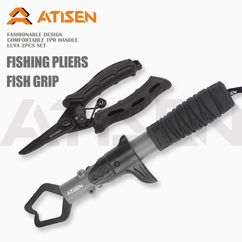 Stainless Steel Fishing Gripper Professional Fishing Lip Grabber Tool, Fish Grabber Clip Fish Control Tackle