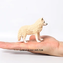 Realistic Wild Animal Action Figures Toy Set (Arctic wolf -1)