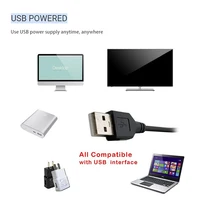 New 5V Switch Power Supply Wire 1.5M USB Male to 2 Core Connection Cable 501 Button ON OFF 2A For LED Strip Lamp Bulb Light DIY - Image 5