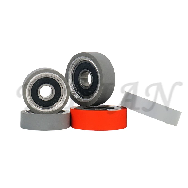 Edge Banding Wheel Durable Snipping Roller Rubber Copying Wheel for Homag Biesse Nanxing KDT Edge Banding Machine 2Pieces