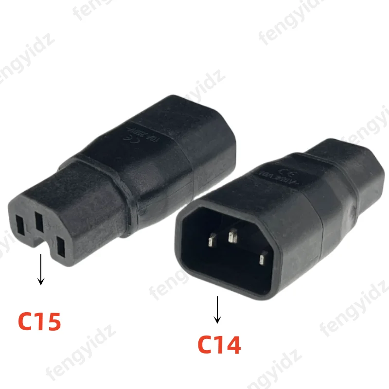 fengydiz IEC 320 C14 male to C15 kettle plug female Power adapter PLUG CONVERTER