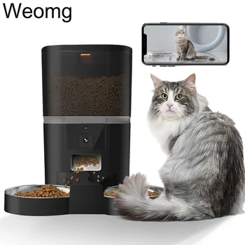 Smart 4L Automatic Pet Feeder with Camera – APP Control, Timed Food Dispenser & Stainless Steel Bowl for Dogs and Cats