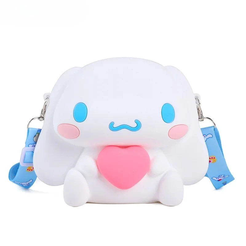 Kawaii Sanrio Cinnamoroll Silicone coin purse Waterproof Anime Cartoon Coin Purse Girl Gift Cartoon Cute Students Wallet