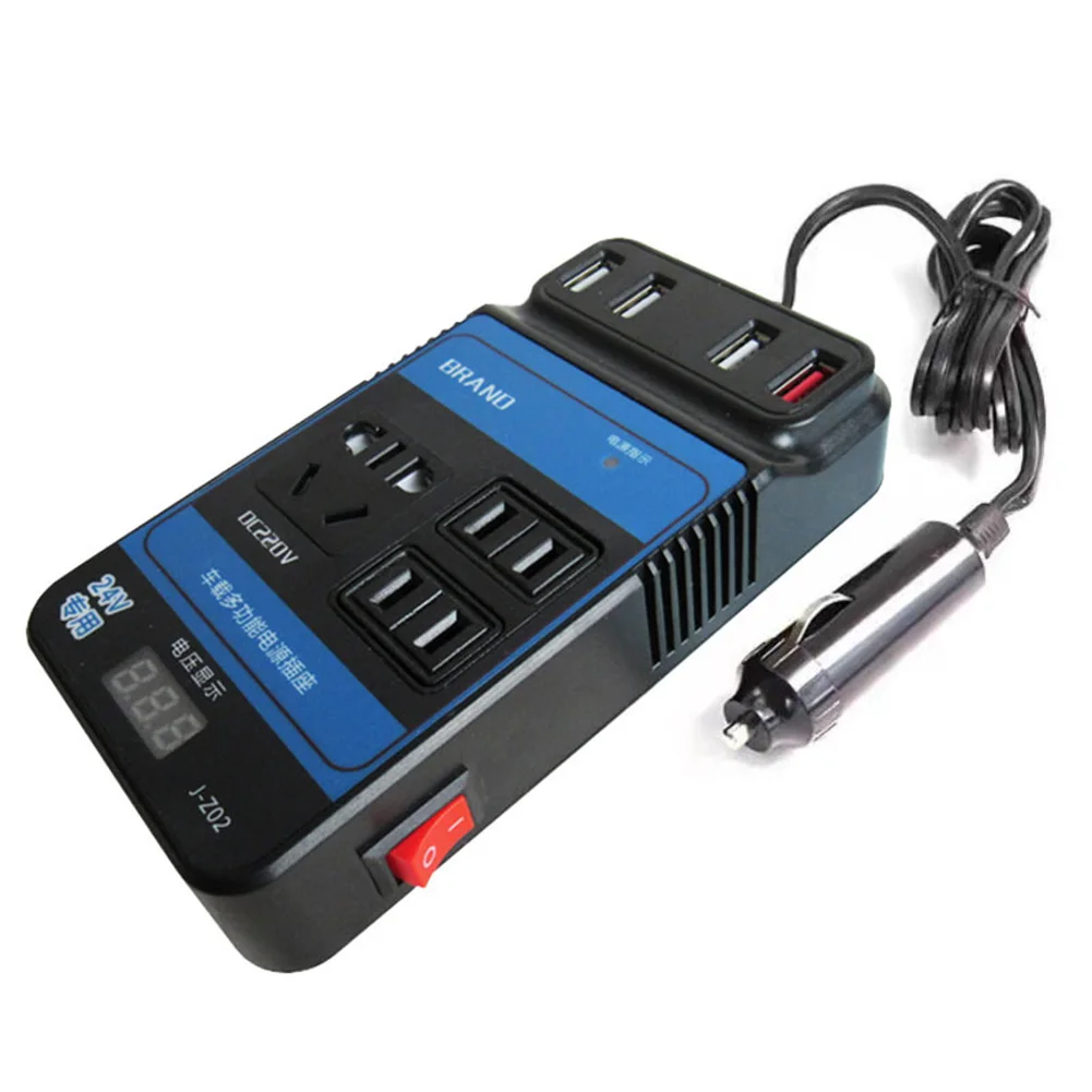 

Converter Trip Power Inverter Vehicle DC12V 24V To DC110V/220V LED Display Overcurrent Protection Overload Protection