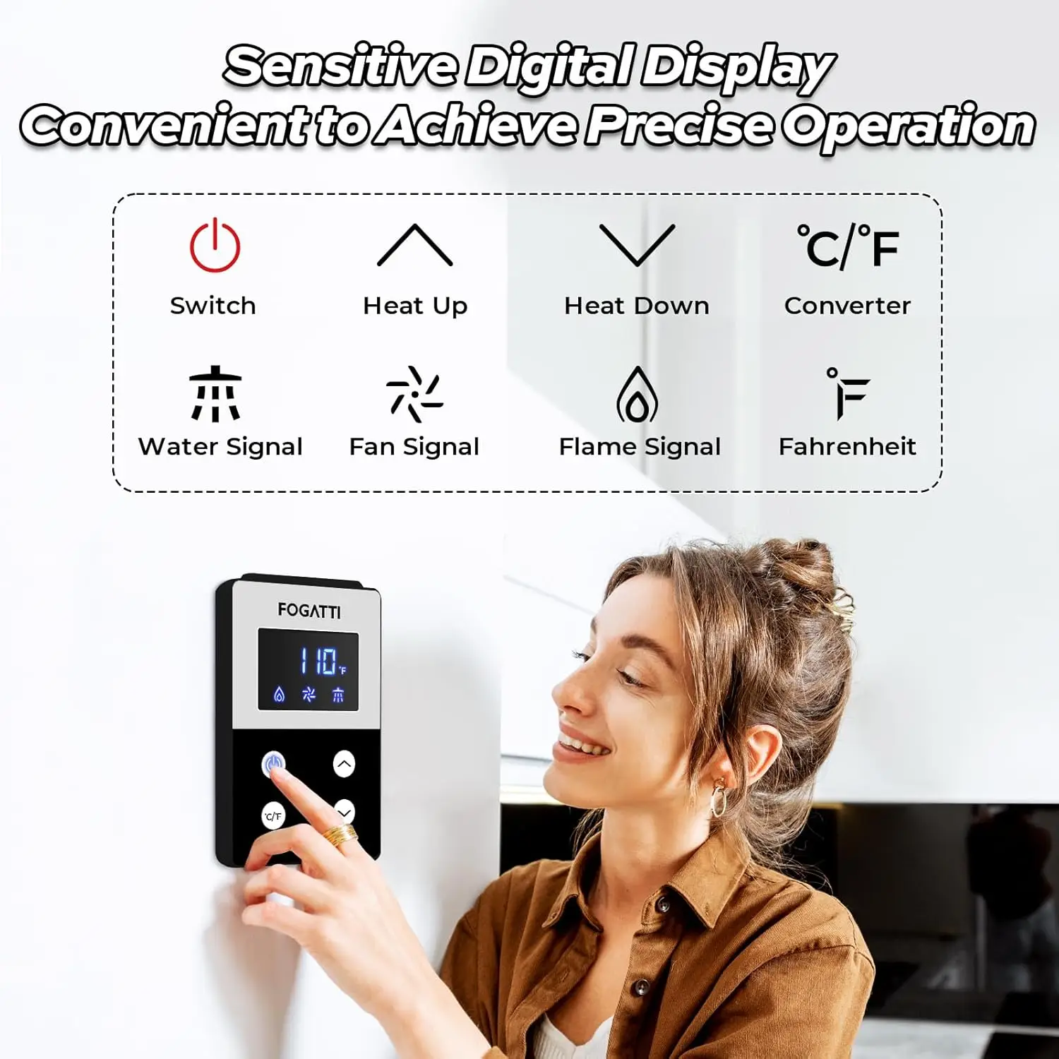 Propane Gas Tankless Water Heater Installation 8.1GPM 180,000BTU Gray Instant Hot Water Heater Instagas Comfort 180S Series