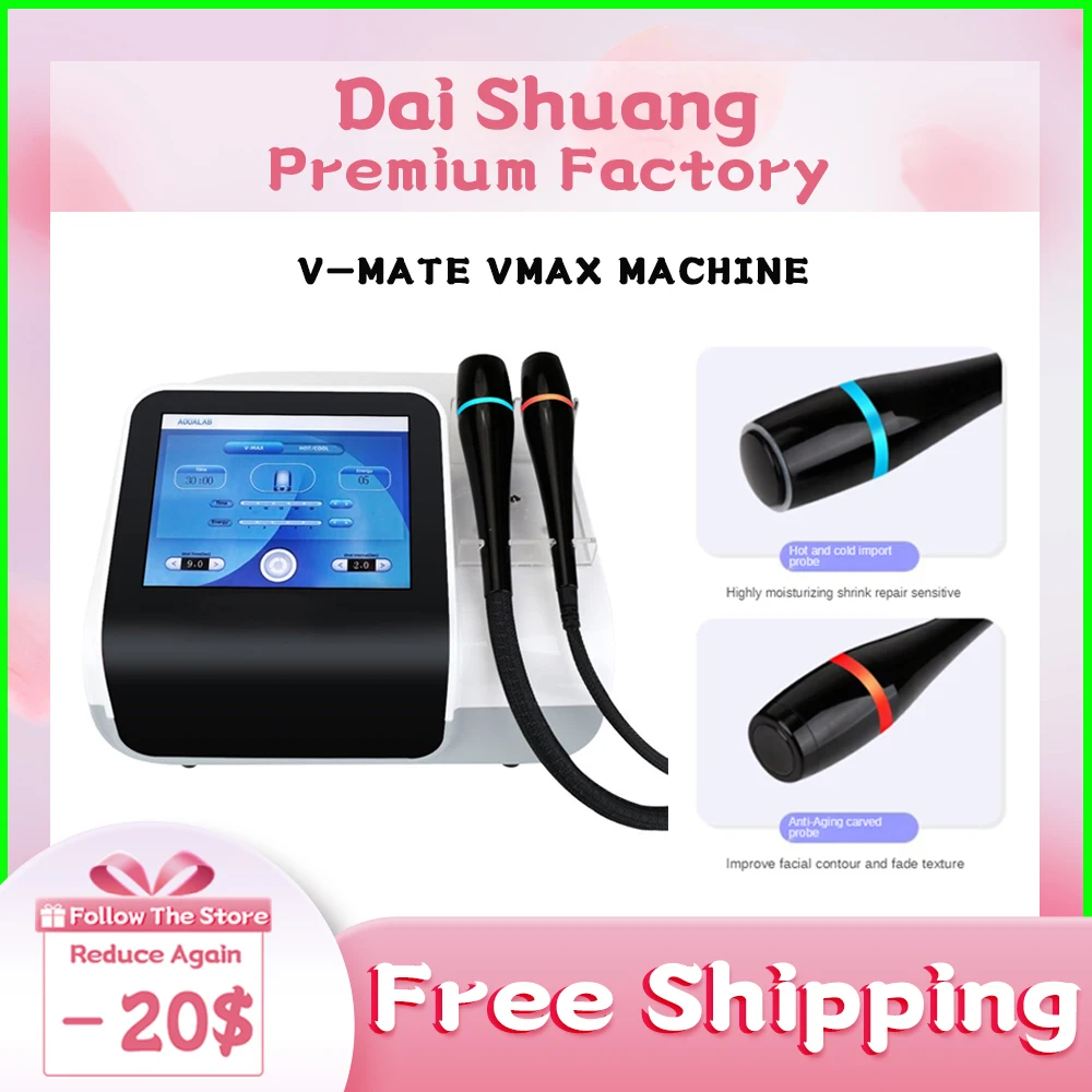 V-Mate Vmax 얼음 조각 카트리지 없음, 초음파 V 라인 페이스 리프팅 조임 기계, 레이더 라인 조각 미용 기기