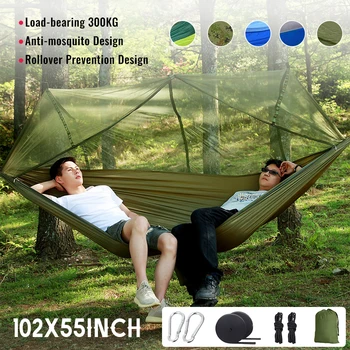 Camping Hammock with Net 1