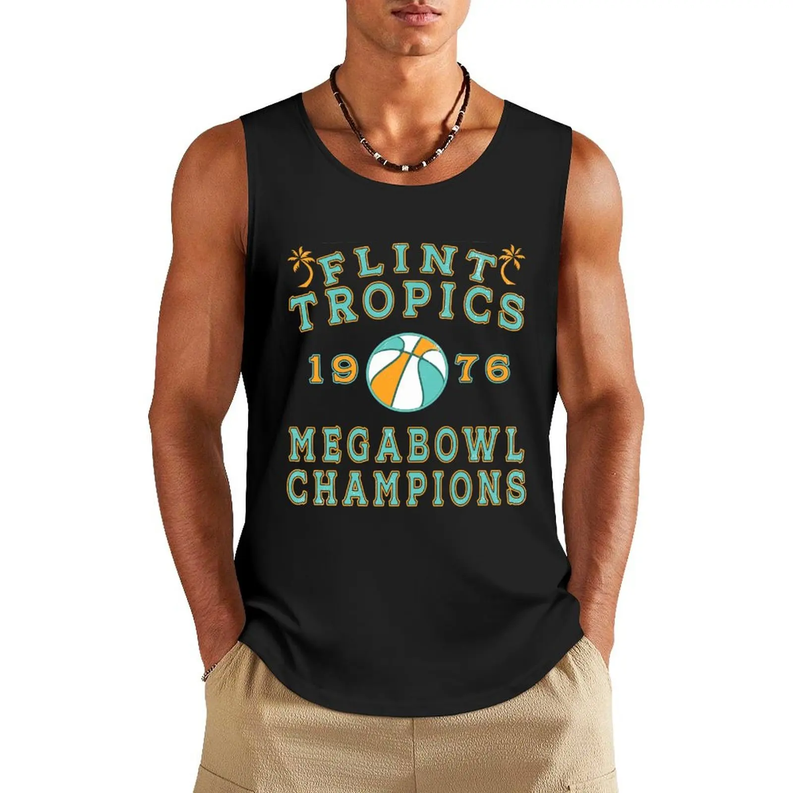 

Retro Flint Tropics Megabowl Champions Tank Top summer clothes for men basketball clothing