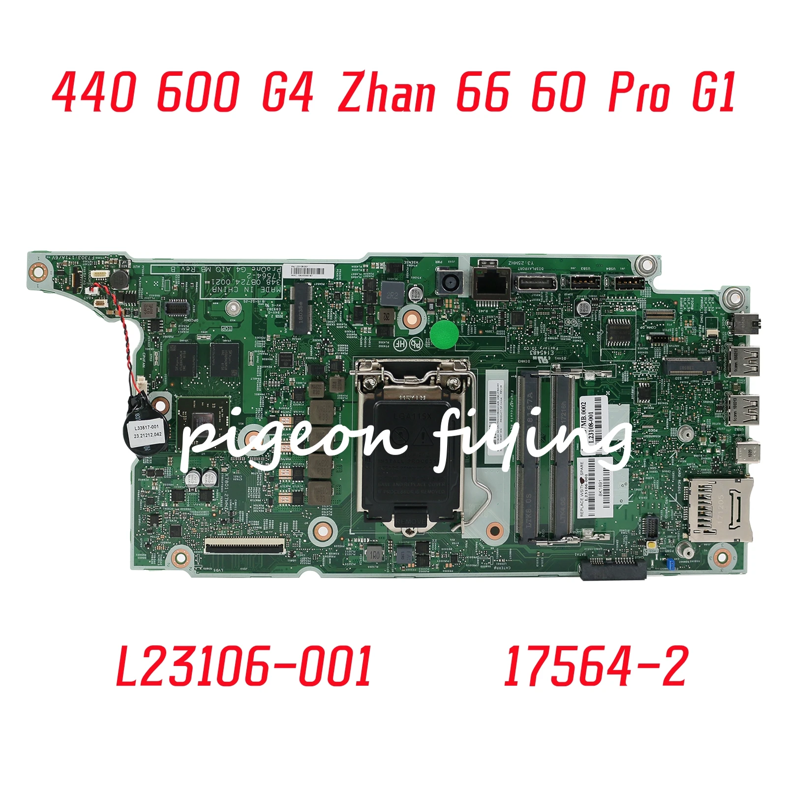 

17564-2 Mainboard For HP 440 600 G4 Zhan 66 60 Pro G1 Laptop Motherboard L23106-001 DDR4 100% Fully Test