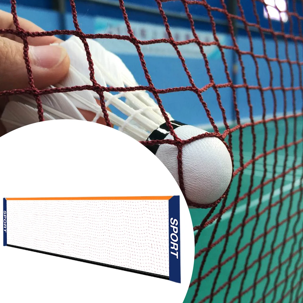 Portable Badminton Net Set Tennis Soccer Volleyball Replacement Network for Indoor Outdoor Sport Backyard Beach Games