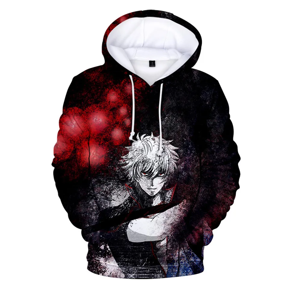 New Anime GINTAMA Sakata Gintoki Hoodie Autumn Winter Thick Hoodies Silver Soul Hooded Jacket Men/Women Leisure Sweatshirt Coat