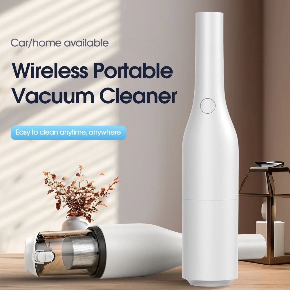 Car Vacuum Cleaner Strong Suction Wireless Portable High Power Handheld Rechargeable Vacuum Cleaner 12V Car Interior Accessories