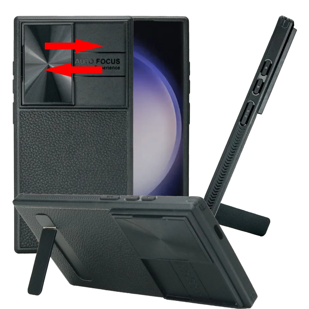 

Чехол teroxa для Samsung Galaxy S24 Ultra с подставкой для объектива камеры защита конфиденциальности противоударный чехол с подставкой совместимый с Magsafe