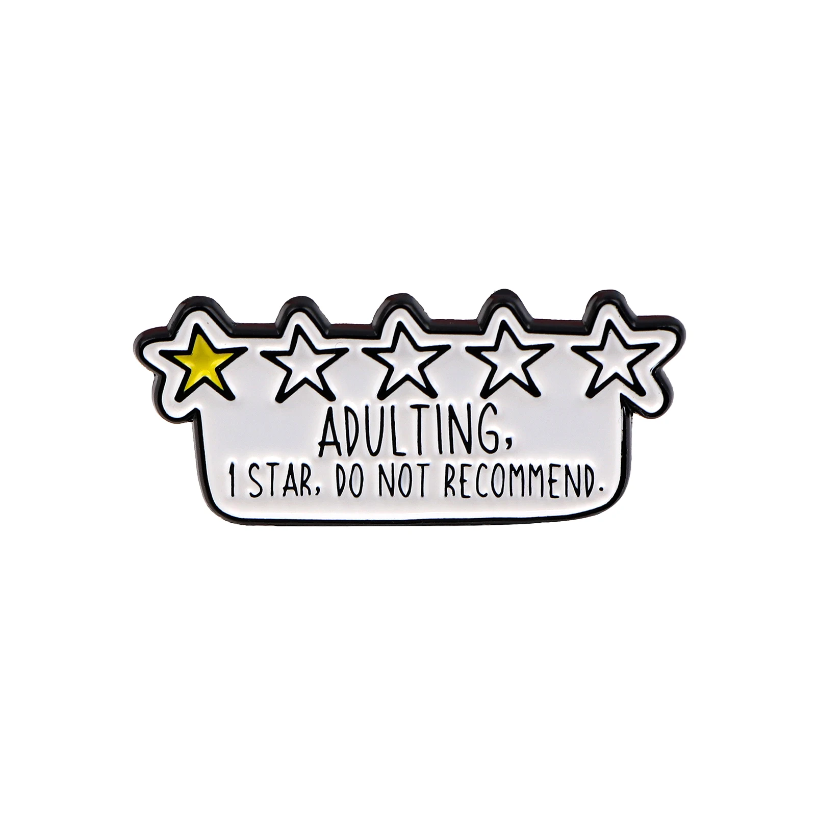 Quotations Series Enamel Pin Brooch for Backpacks and Accessories