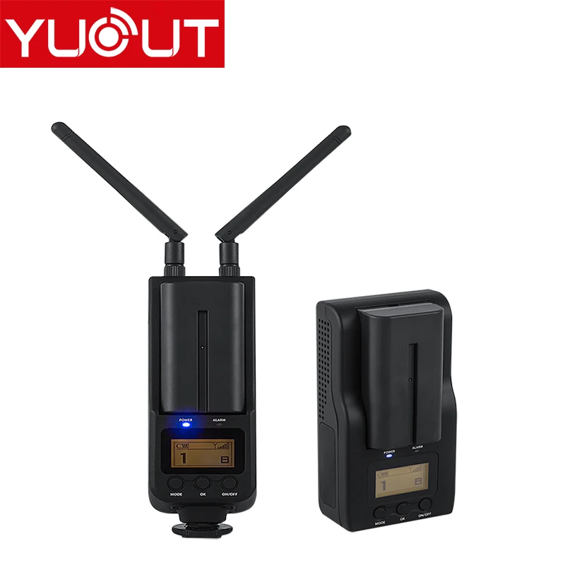 YUOUT HDMI 무선 송신기 HDMI 무선 익스텐더, CB8833 + 3812 PRO100 330ft/100m, 압축 제로 지연 없음, 5GHz, 1080p, 100m