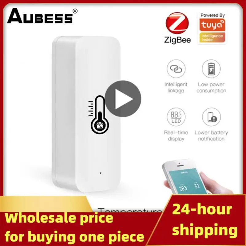 

Tuya Smart ZigBee 3.0 Smart Temperature And Humidity Sensor Monitoring Reminder Via Alexa Home ZigBee Gateway