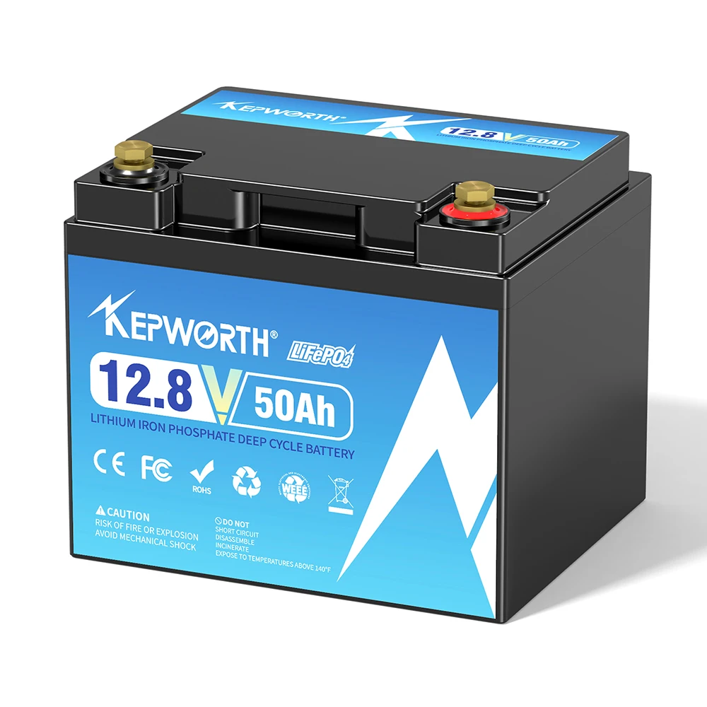 12.8V 50Ah LiFePO4 Battery power tool batteries rechargeable batteries 640Wh, Over 6000+ Cycles Widely Used in Electric Motors, Electric Scooters