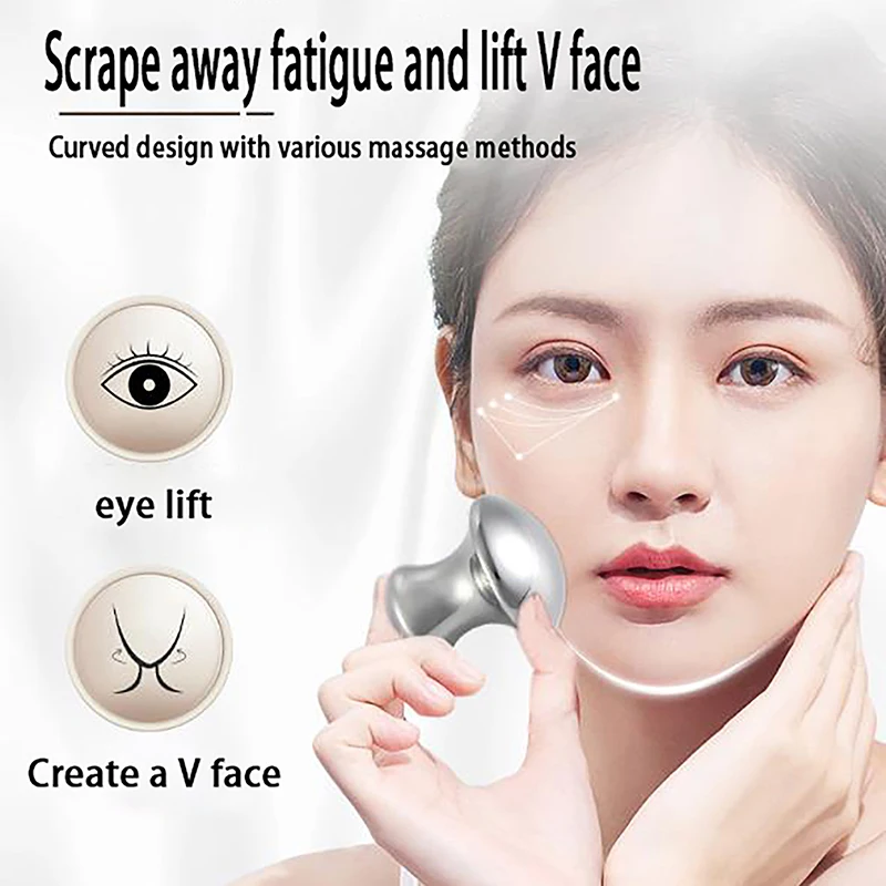 

Stainless Steel Massager Facial Beauty Mushroom Shape Massage Eye Neck Care Slimming Tools Body Muscle Massage Relieve Stress