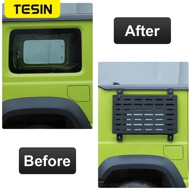 스즈키 짐니 JB74 2019 2020 2021 2022 2023 2024 2025용 차량 뒷유리 보호 프레임 접이식 랙 액세서리