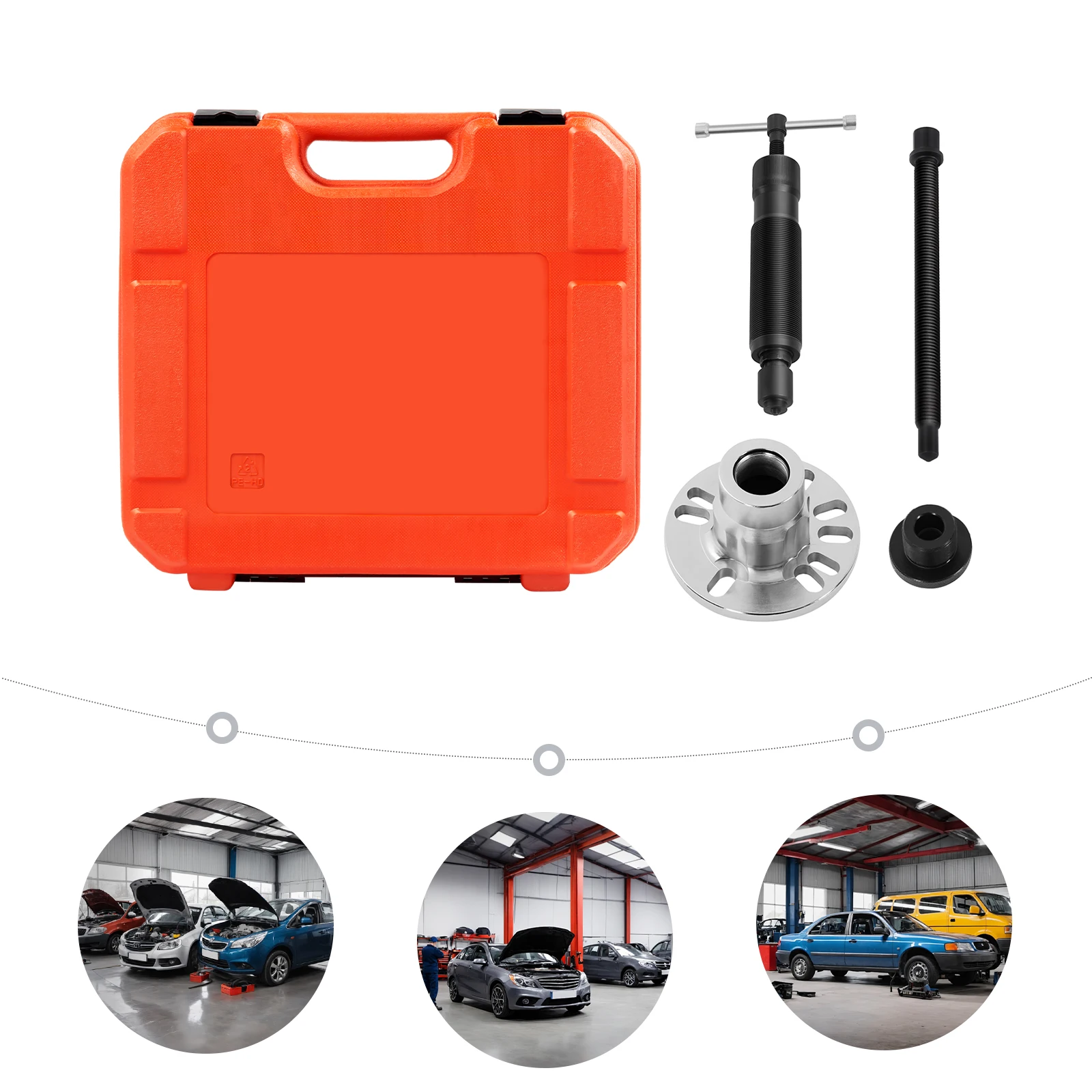 10-Tonnen-Hydraulik-Radentfernungswerkzeug-Set, 45 # Hydraulischer Radnabenzieher aus Kohlenstoffstahl, Radentfernungswerkzeug-Set für Autos, SUVs – Detail 2