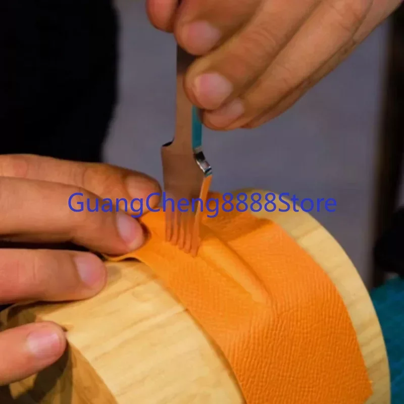 1Pcs Designer Leather Craft Bend Fixed Mold Glue Stitch Sewing Wood Hand Tool Accessories Corner Shaping Tool