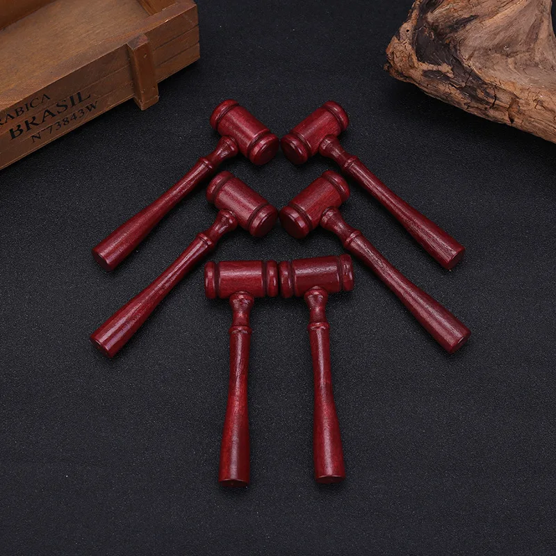 Children's Toy Small Wooden Hammer Crafts Gift woodworking tool wood gavel