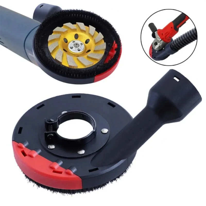 

Angle Grinder Dust Cover Surface Cutting Shroud Built-in Tight Bristles Dust Collector Attachment Cover Grinding Accessories