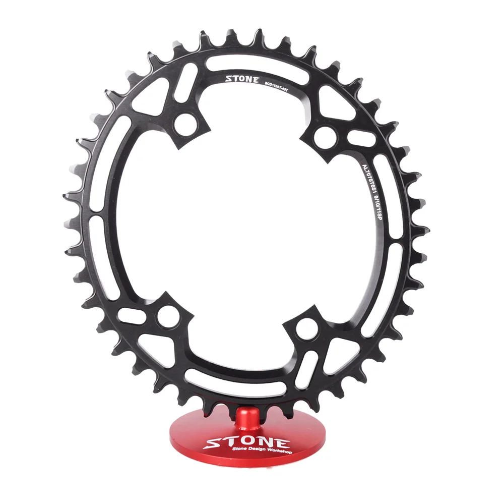 

Stone Oval Chainring 110BCD for Apex Sr am 4 bolts 36 - 60 Road Bike MTB 9 10 11 12s 12 speed 110bcd