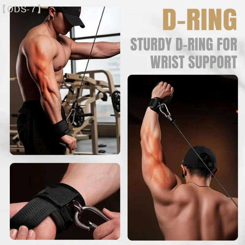 Premium Padded Wrist Wraps & Anti-Slip Gym Straps
