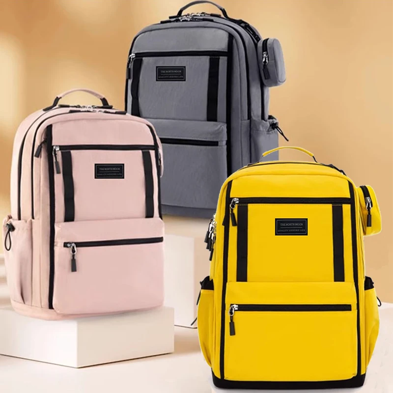 Nuovo zaino da viaggio impermeabile Zaini da scuola per bambini leggeri alla moda da donna per ragazze Borse per laptop da 15 pollici Mochilas maschili