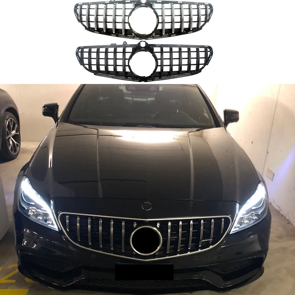 

Car Front Racing Facelift Grill Upper Bumper Grille Cover For Mercedes Benz W218 CLS-Class CLS63 AMG 2015 2016 2017 2018